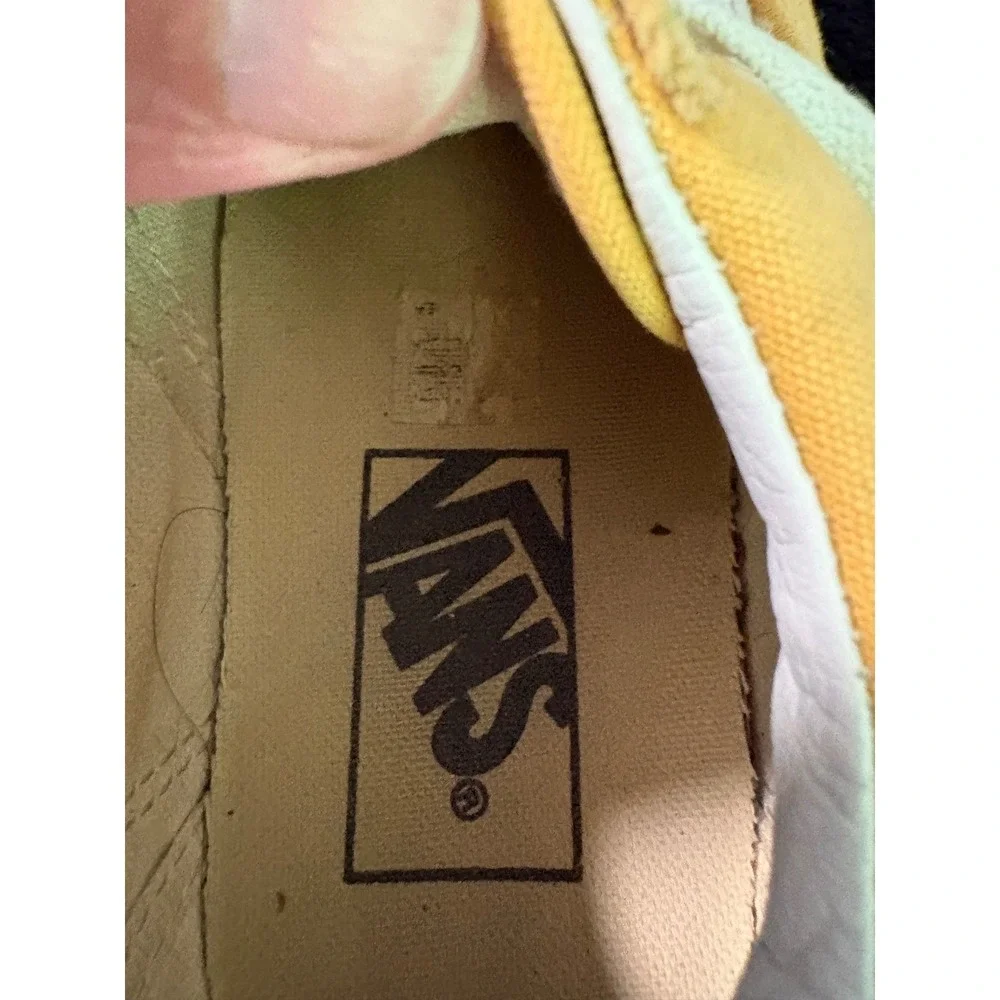 Vans Old Skool Mustard Yellow Canvas Suede‎ Low Top Sneakers Mens 5 Womens 6.5